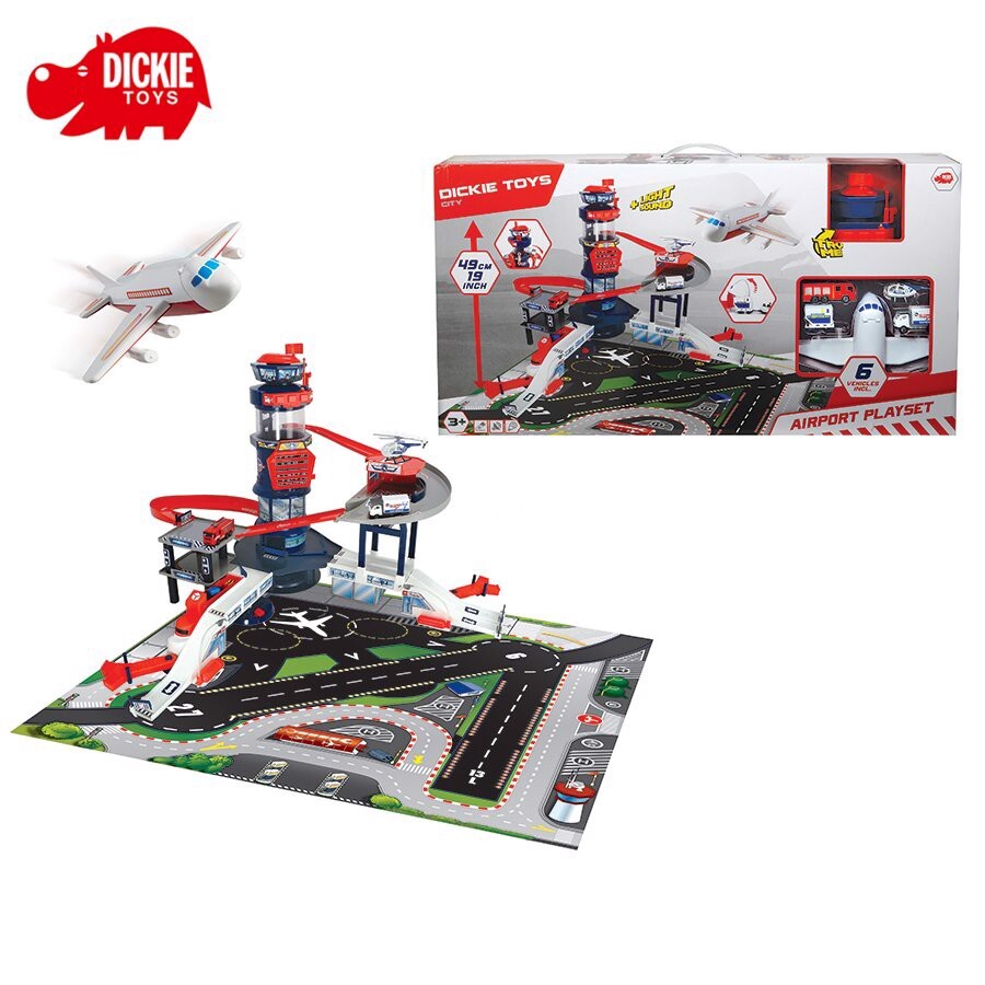 Bộ đồ chơi Mô hình sân bay Dickie Toys Airport 203749007