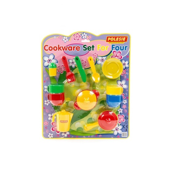 Bộ đồ chơi nấu ăn cho 4 người trong Vỉ nhựa Polesie Toys