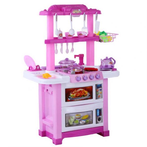 Bộ đồ chơi nhà bếp có đèn nhạc và vòi nước Happy Little Chef 768B