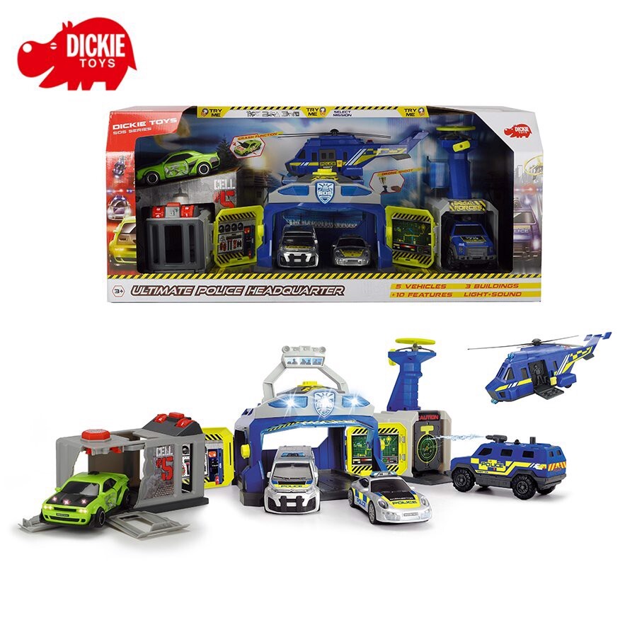 Bộ đồ chơi Trạm cảnh sát cứu hộ bộ lớn Dickie Toys 203719011