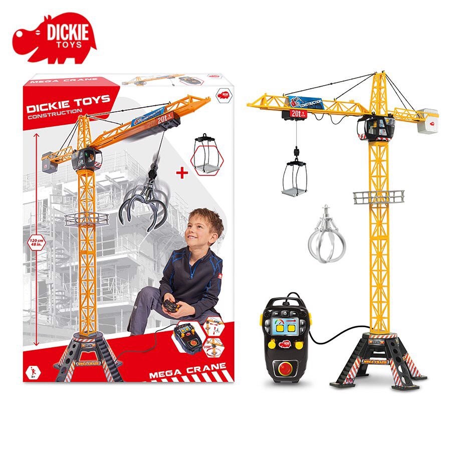 Bộ đồ chơi Xe cẩu công trường Dickie Toys Mega Crane Set 203462412