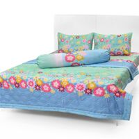 Bộ drap cotton Hàn Quốc cao cấp có mền Evadrap 1m6 CT6-1