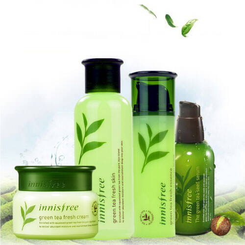 Bộ Dưỡng Da Trà Xanh Cho Da Dầu Innisfree Green Tea Fresh