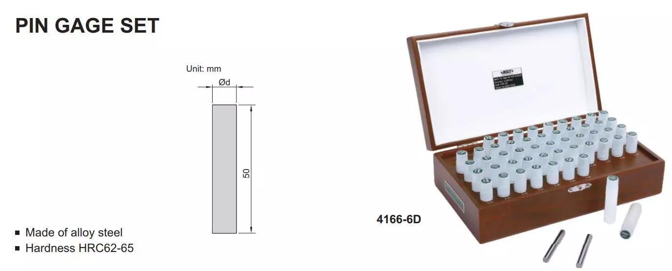 Bộ dưỡng đo hình trụ 51 chi tiết Insize 4166-12 (Ø11.50-12.00/0.01mm)