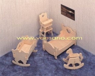 Bộ ghép hình 3D nội thất cho bé Veesano VB-02