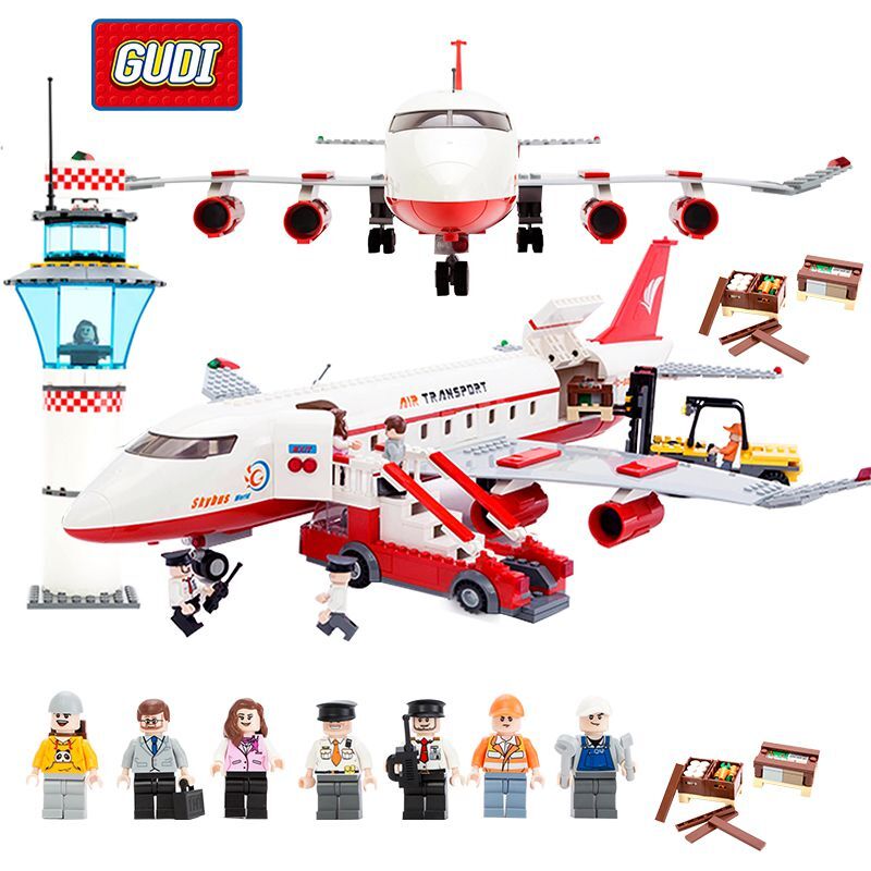 Bộ ghép hình xếp hình lego Máy bay chở khách cỡ lớn Gudi 8913 nơi bán ...