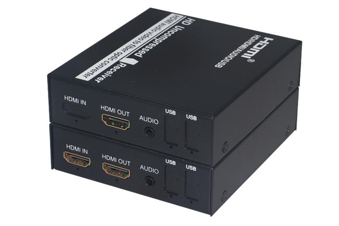 Bộ kéo dài HDMI qua cáp quang Multi Mode Ho-link HL-HDMI-1F-3G-20TR 2 thiết bị - Hàng Chính Hãng