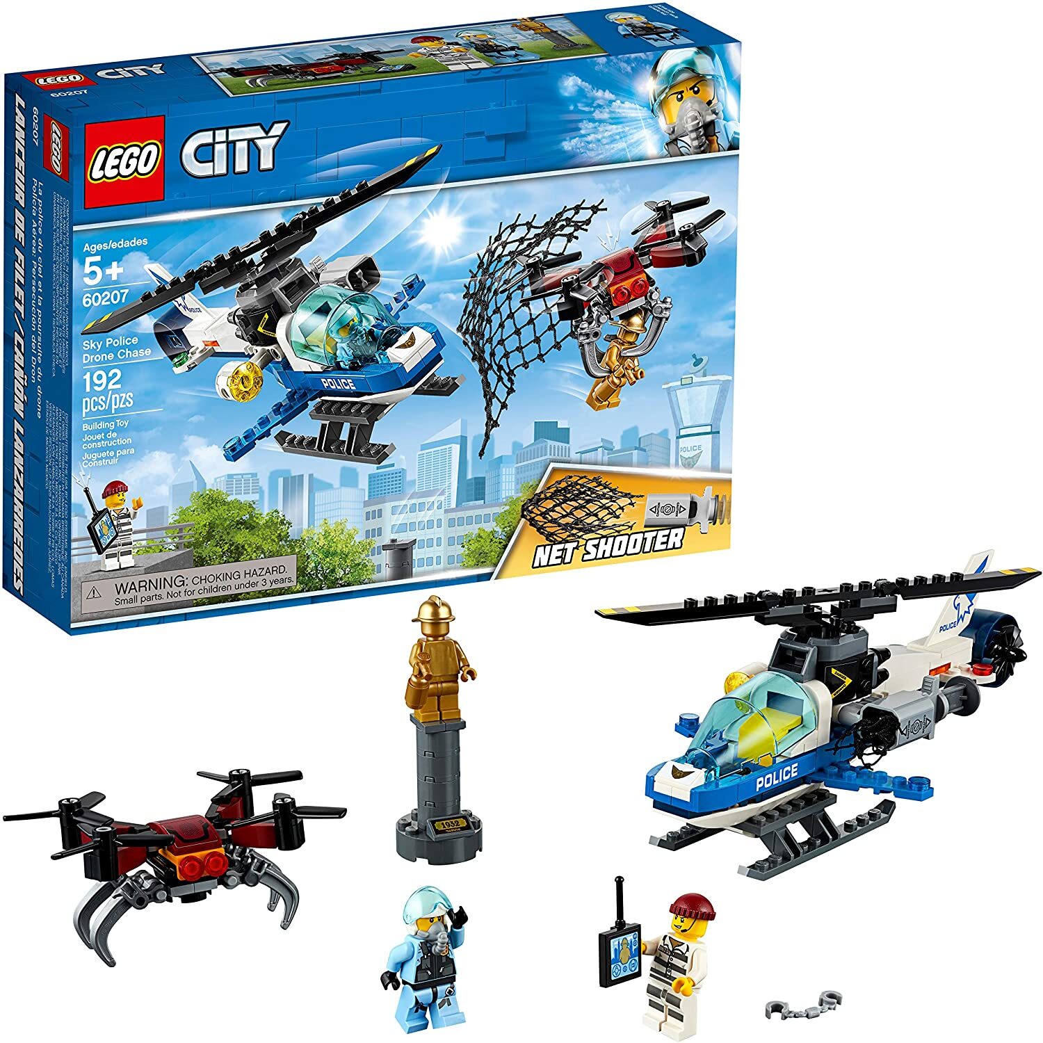Bộ lắp ráp Truy bắt máy bay không người lái Lego City 60207