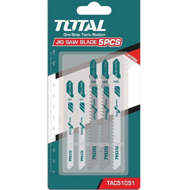 Bộ lưỡi cưa lọng 5 chi tiết Total TAC51051