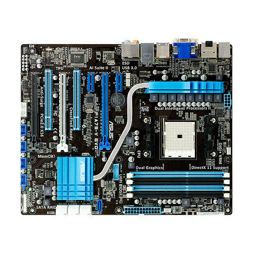 Bo mạch chủ (Mainboard) Asus F1A75-V EVO - Socket FM1, AMD A75, 4 x DIMM, Max 64GB, DDR3
