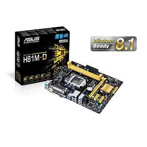 Bo mạch chủ (Mainboard) Asus H81M-D - Socket 1150,  Intel H81, 2 x DIMM, Max 16GB, DDR3