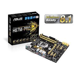 Bo mạch chủ (Mainboard) Asus H87M-PRO - Socket 1150, Intel H87, 4 x DIMM, Max 32GB, DDR3