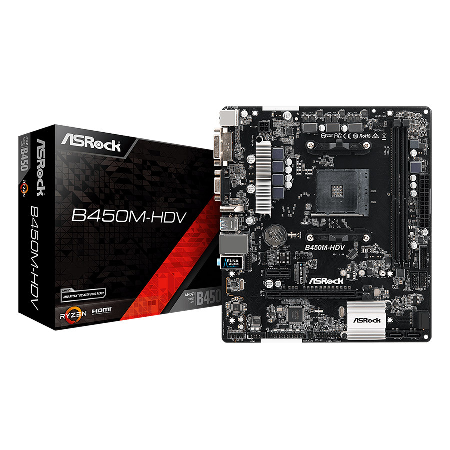 Bo mạch chủ - Mainboard Asrock B450M HDV