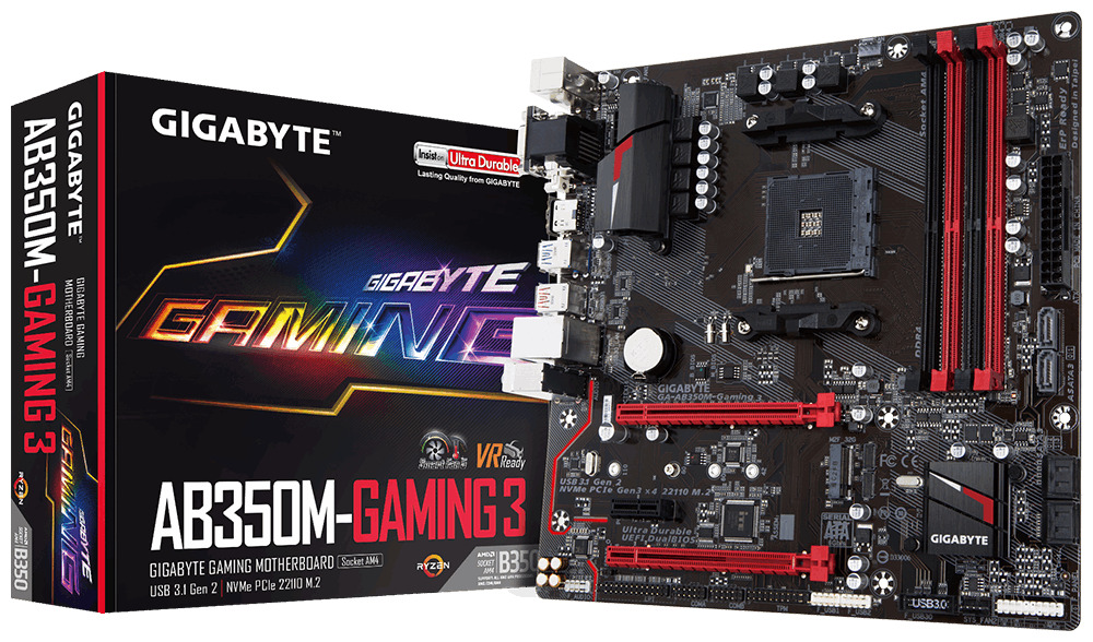 Bo mạch chủ - Mainboard Gigabyte AB350 Gaming 3