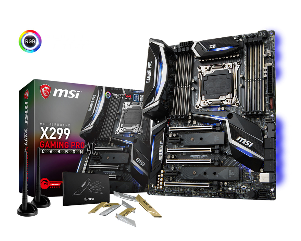 Bo mạch chủ - Mainboard MSI X299 Gaming Pro Carbon AC