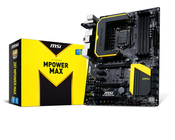 Bo mạch chủ - Mainboard MSI Z87 Mpower MAX - Socket 1150, Intel Z87, 4 x DIMM, Max 32GB, DDR3