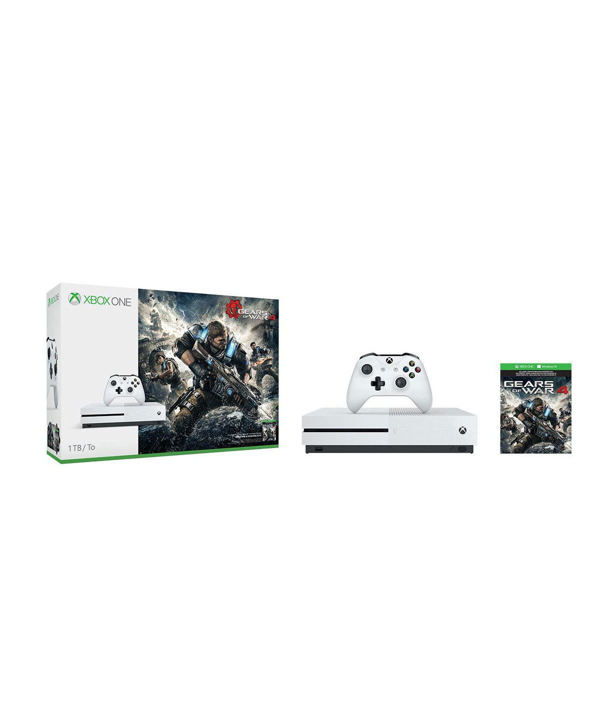 Bộ máy chơi game Microsoft Xbox One S 1TB Console Gears of War 4 Bundle