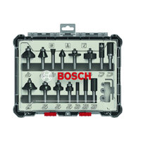 Bộ mũi phay hỗn hợp 15 chi tiết Bosch 2607017473