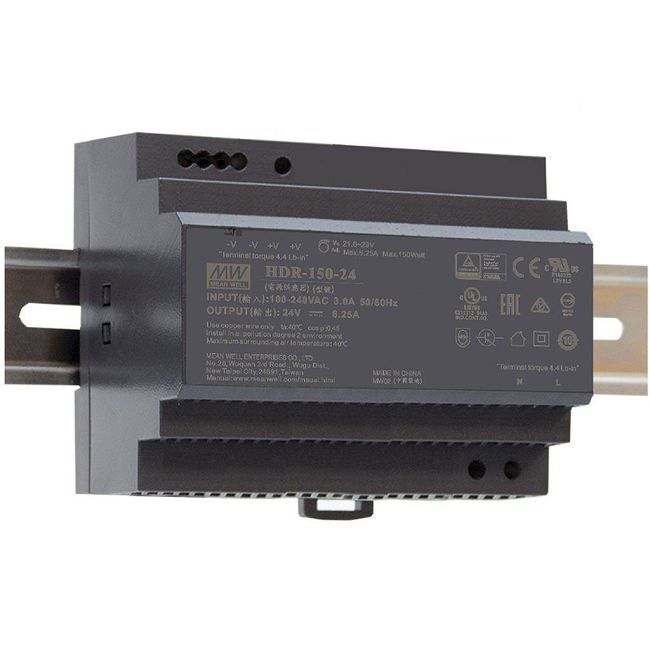 Bộ nguồn Meanwell HDR-150-24 (150W/24V/6.25A)