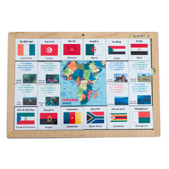 Bộ nhận biết cờ quốc tế Châu Phi-EB02.14
