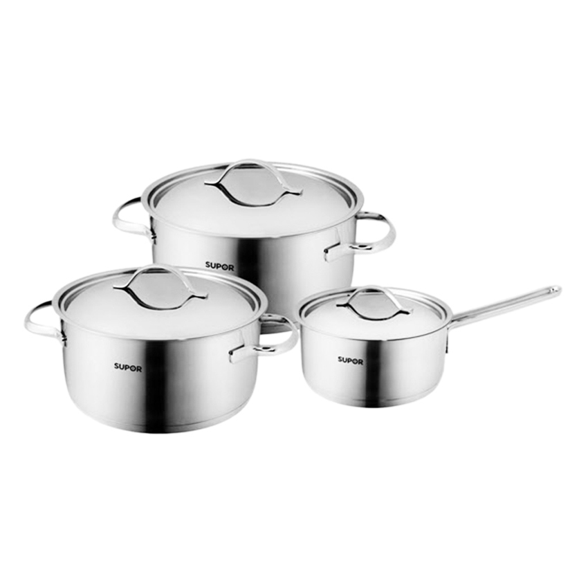 Nồi Supor Helen S05S3-T1 - Bộ 3 nồi canh inox