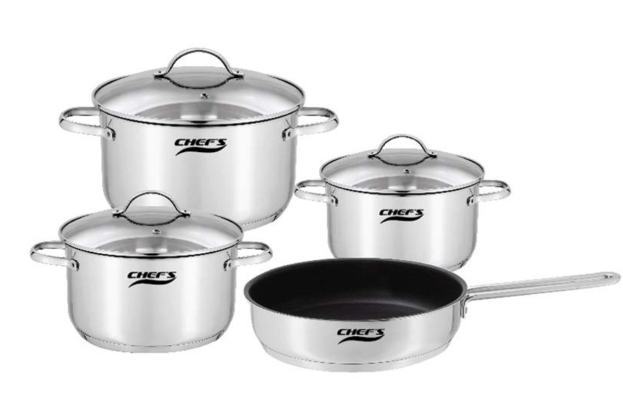 Bộ nồi từ 4 chiếc inox Chef's EH-CW4304