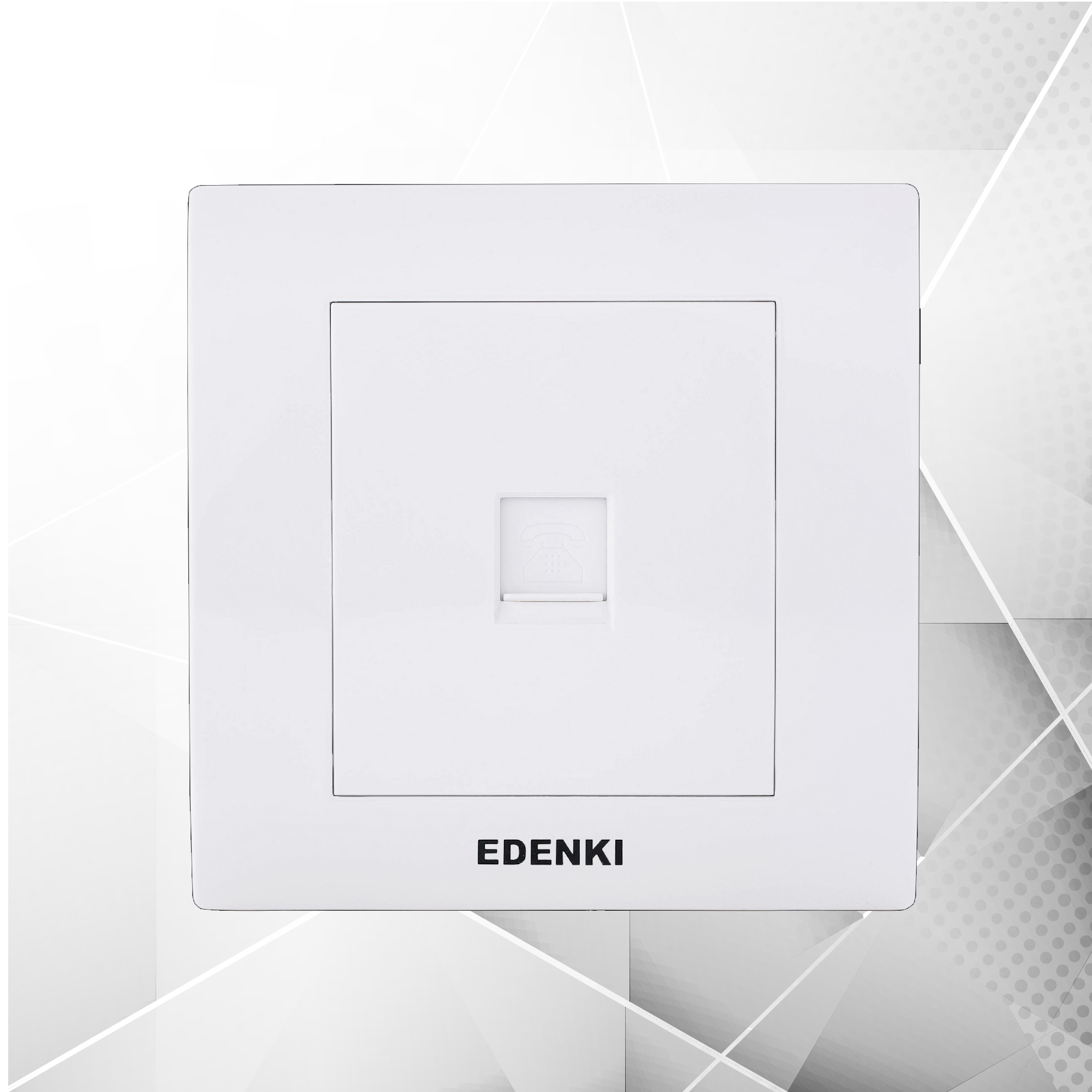 Bộ ổ cắm điện thoại đơn Edenki EC-T01