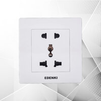 Bộ ổ cắm đôi 3 chấu Edenki EC-005