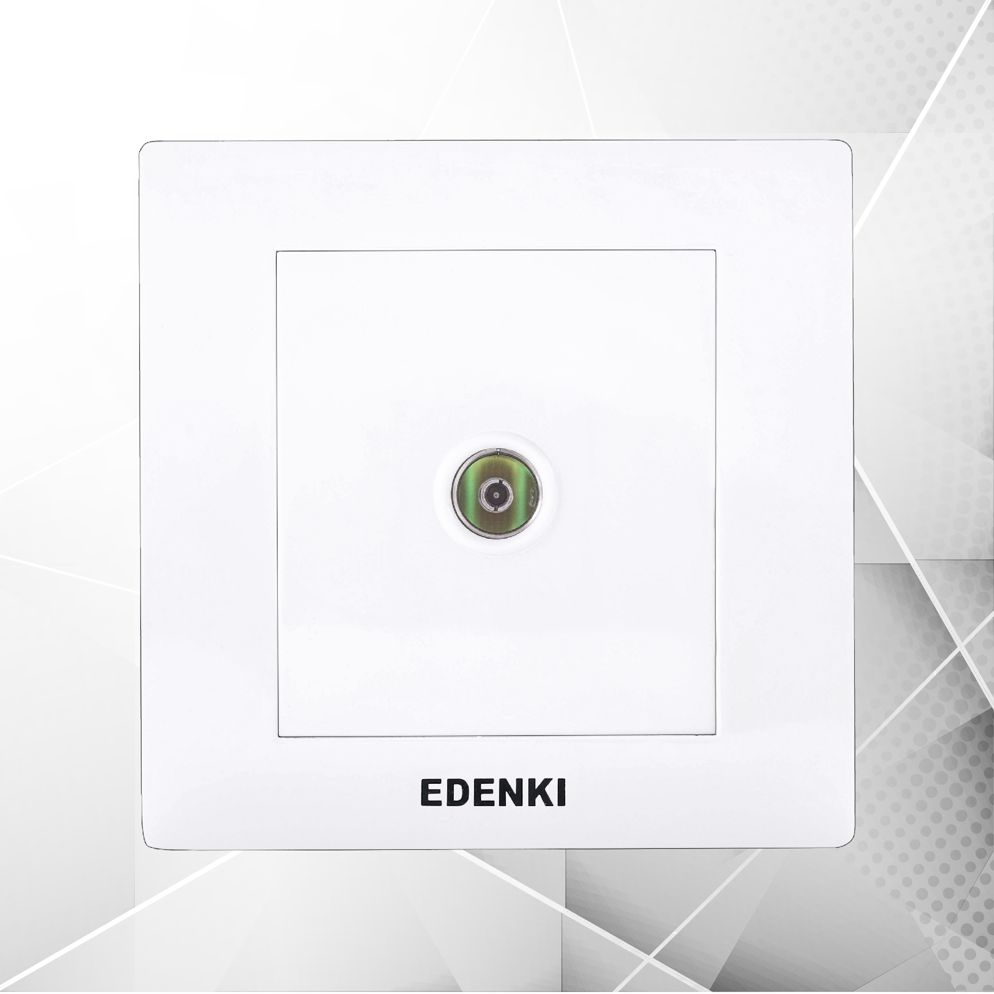 Bộ ổ cắm tivi đơn Edenki EC-TV01