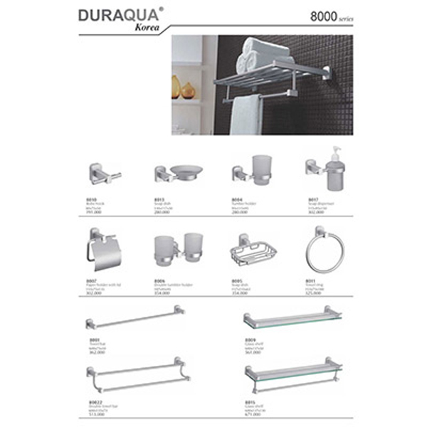 Bộ phụ kiện phòng tắm Duraqua 8000