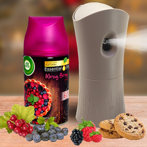 Bộ phun tinh dầu tự động Air Wick Merry Berry 250ml QT09425 - trái cây rừng