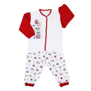 Bộ Quần Áo Dài Tay In Hình Xe Tolly Joy 8319M