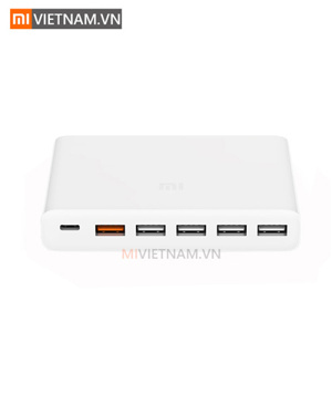 Bộ Sạc Nhanh Xiaomi 6 Cổng USBQC3.0 CDQ06ZM