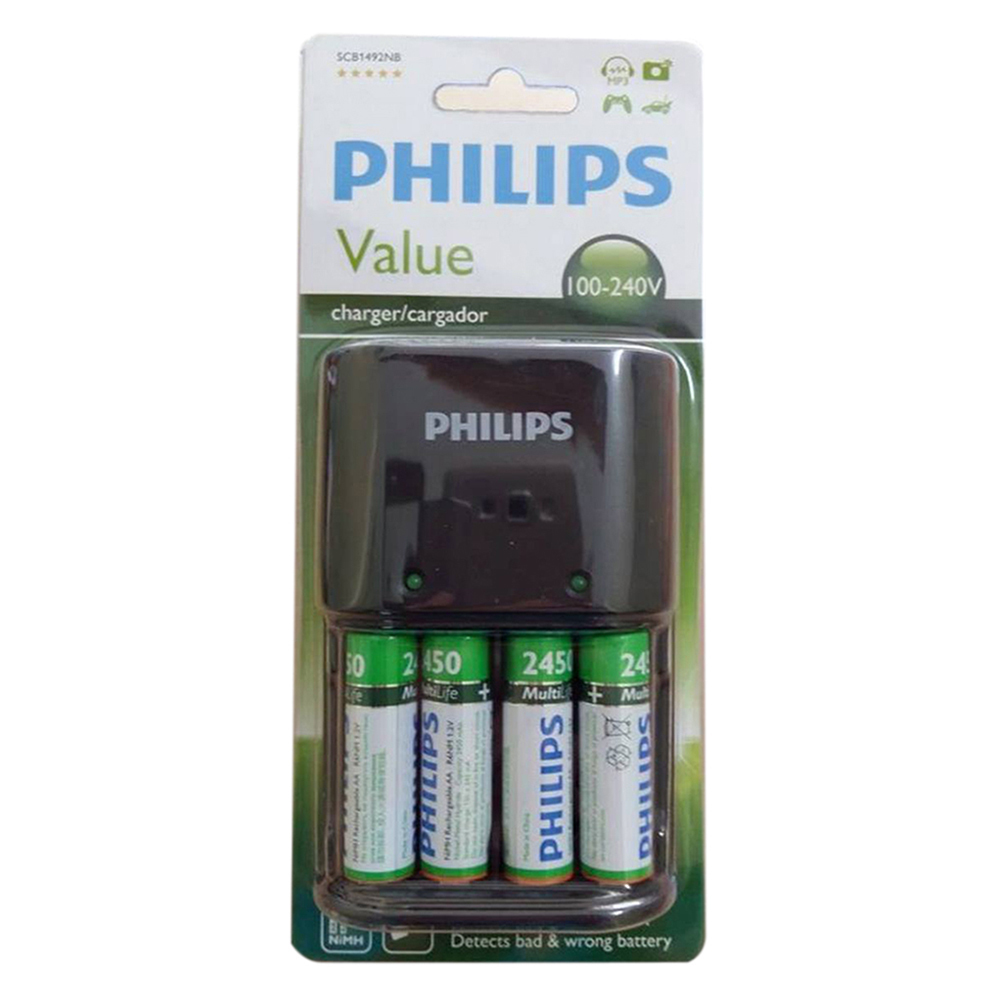 Bộ Sạc Pin Philips - SCB1492NB/12