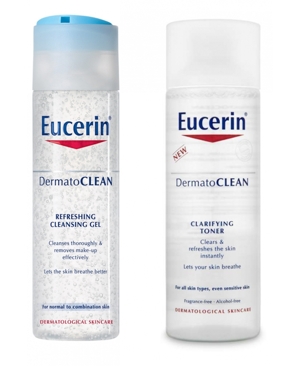Bộ sản phẩm cho da mặt nhạy cảm Eucerin Dermato Clean