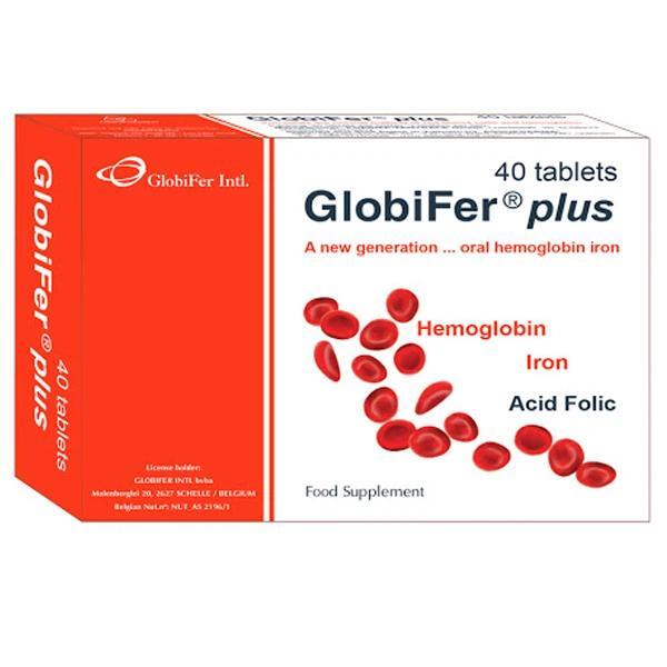 Bổ sung sắt cho phụ nữ mang thai Globifer Plus 40 viên