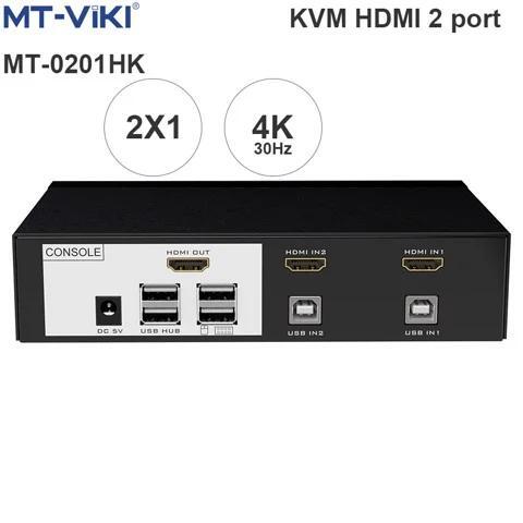 Bộ Switch HDMI 4x1 - Bộ chuyển mạch HDMI và USB 4 ra 1 30Hz MT-VIKI MT-0401HK