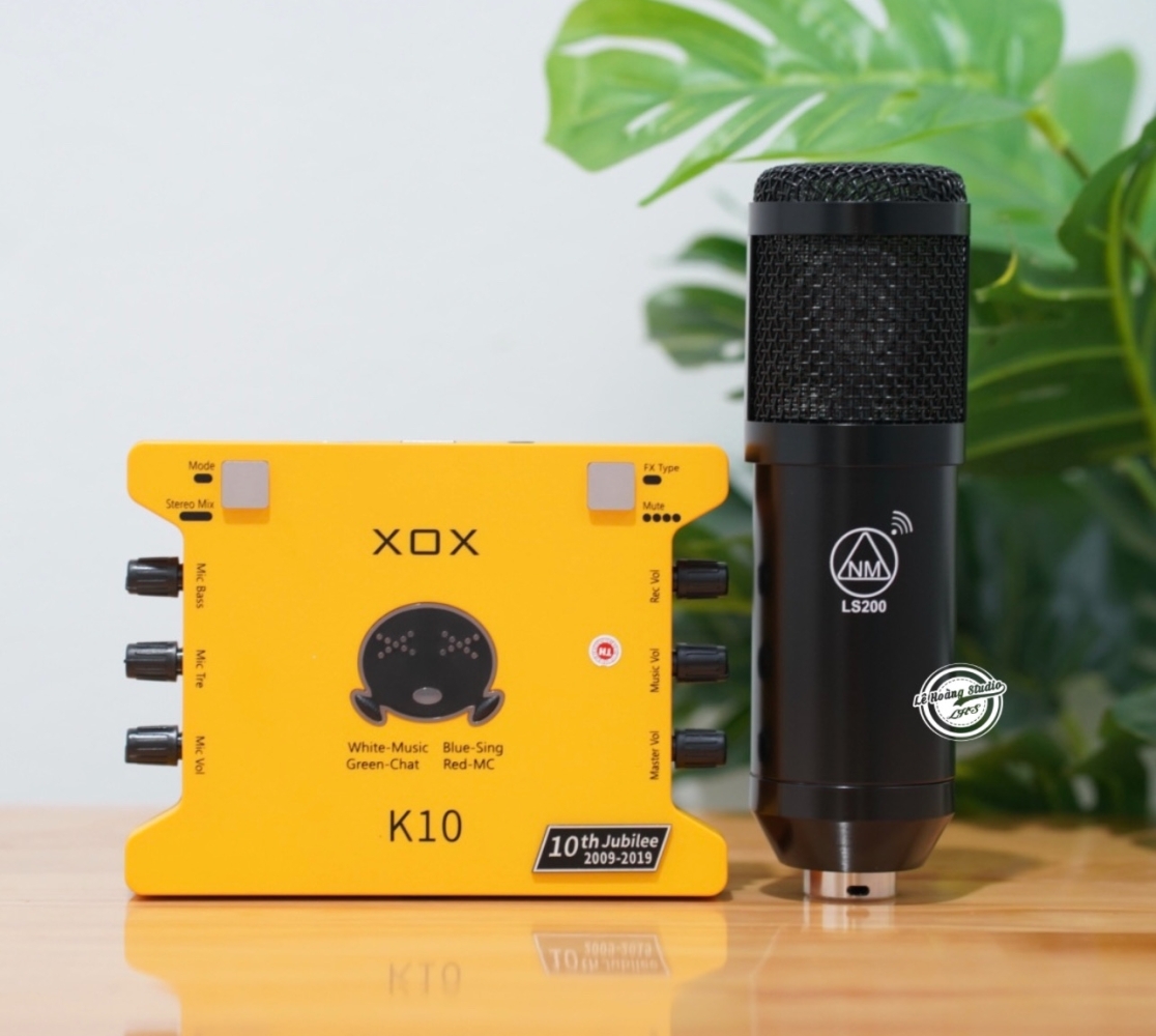 Bộ thu âm XOX K10 + Micro LS 200