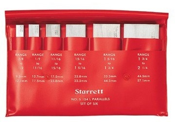 Bộ thước kiểm tra độ phẳng 6 cây Starret S154LZ 9.5mm-57mm