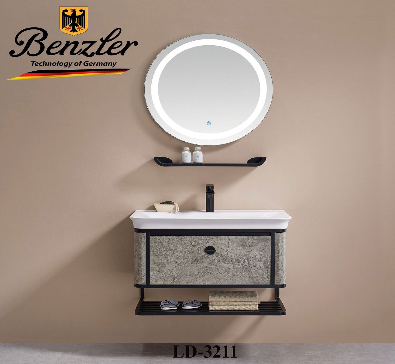 Bộ tủ chậu lavabo Benzler LD-3211