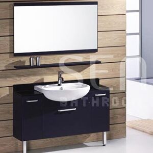 Bộ tủ chậu liền gương Senli F1200 (gỗ)