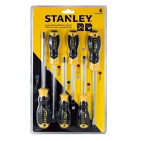 Bộ tuốc nơ vít dẹp và bake 6 cây Stanley STMT66672