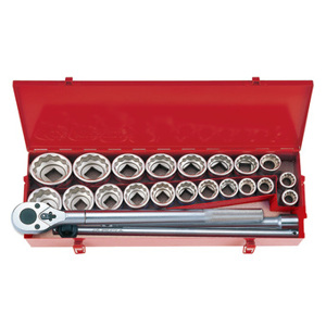 Bộ tuýp 24 chi tiết hệ inch & hệ mét Kingtony 6224CR - 3/4"