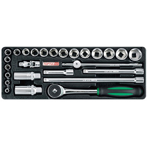 Bộ tuýp vặn bulong 3/8" 26 món Toptul GCAD2606
