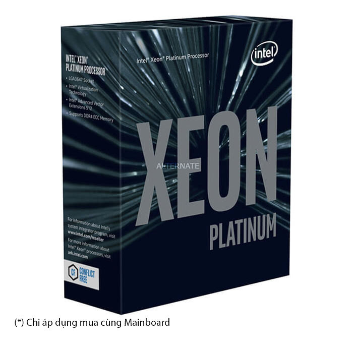 Bộ vi xử lý - CPU Intel Xeon Platinum 8168 2.70GHz