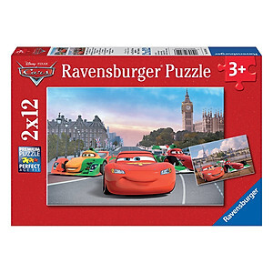 Bộ Xếp Hình Ravensburger Puzzle McQueen Và Bạn 075546 (2 Bộ 12 Mảnh Ghép)