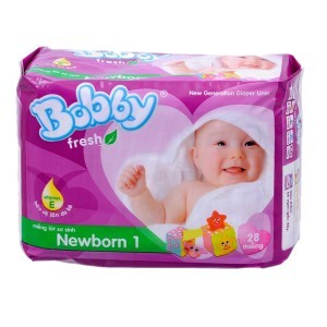 Miếng lót Bobby Fresh Newborn 1 28 miếng (dưới 1 tháng)
