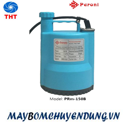 Máy bơm chìm hút nước thải đẩy cao Peroni PRM-150B, 150W