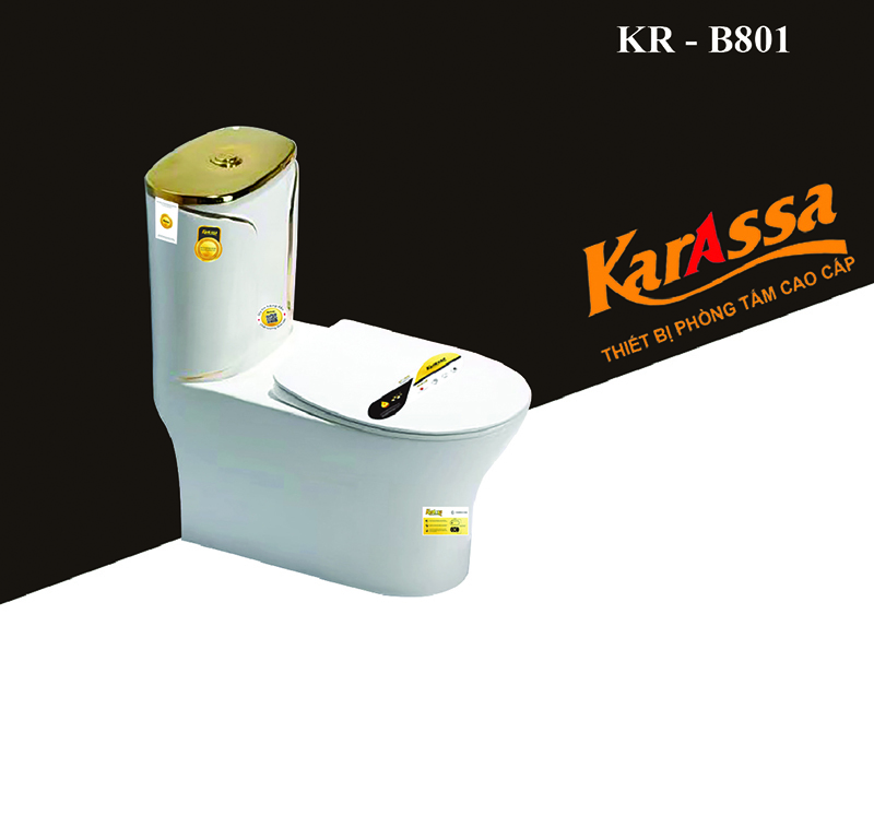 Bồn cầu Karassa KR-B801, 1 khối