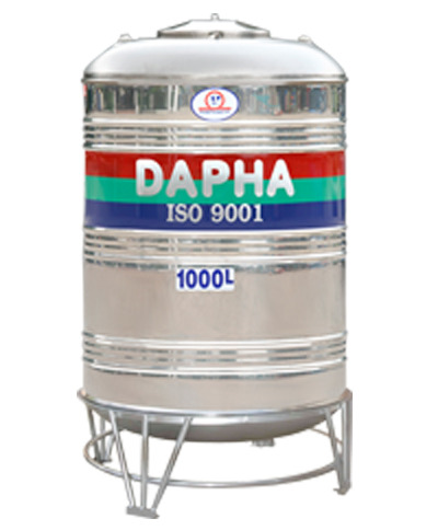 Bồn nước inox Dapha xuất khẩu đứng 1000L
